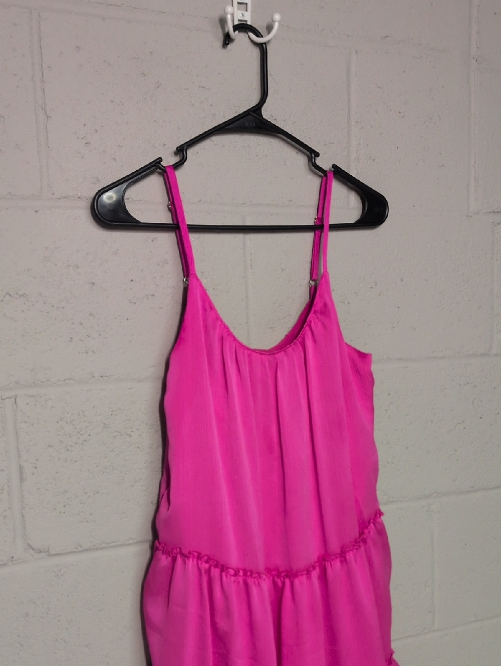 TRINA TURK Havsa Tiered Hot Pink Salamander Mini Dress Size XS, Summer Dress - Picture 4 of 8